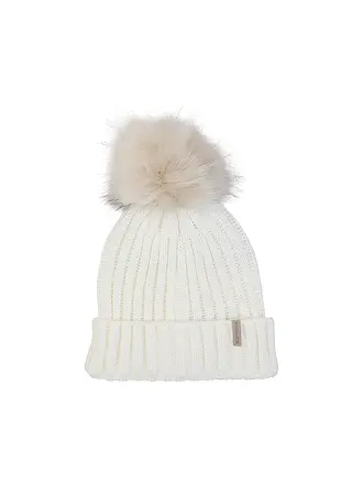ICEPEAK | Damen Mütze Hazen Bommel | weiss